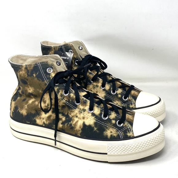 Converse Ctas Lift Platform Men High Sneakers Canvas Acid Washed Custom 171974C - Picture 2 of 11